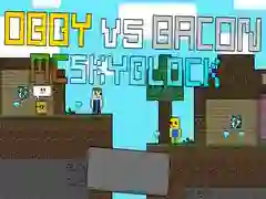 Gra Obby vs Bacon: MCSkyblock w Internecie