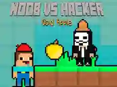 Gra Noob kontra Haker Złote Jabłko w Internecie