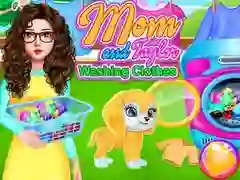Gra Mama i Taylor piorą ubrania w Internecie
