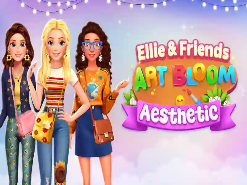 Gra Ellie and Friends Aesthetics Art Kwitning w Internecie