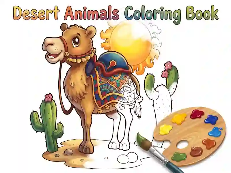 Gra Desert Animals Coloring Book w Internecie