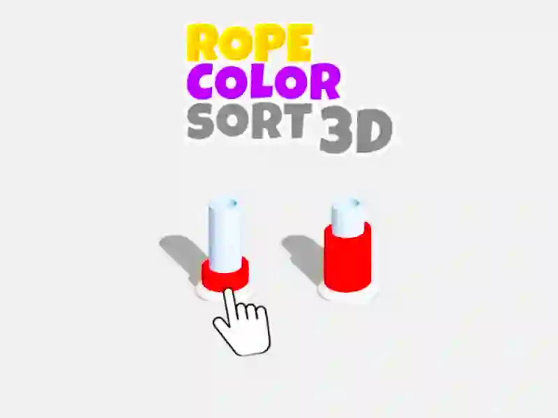 Gra Sortowanie według koloru liny 3D w Internecie Gra Sortowanie według koloru liny 3D w Internecie