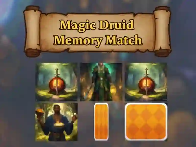Gra Magiczny Druid: Mecz Pamięci w Internecie