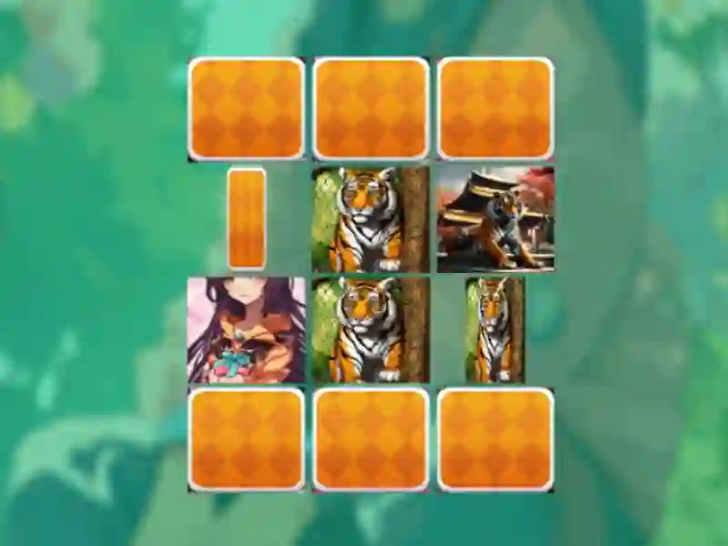 Gra Anime Tiger: Memory Match w Internecie