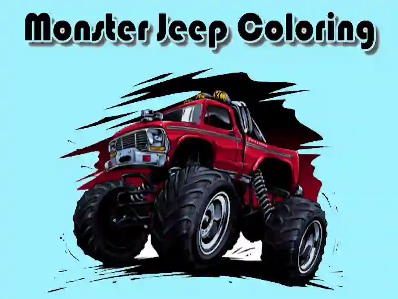 Gra Kolorowanki Jeep Monster w Internecie
