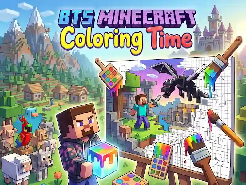 Gra BTS Minecraft Coloring Time w Internecie