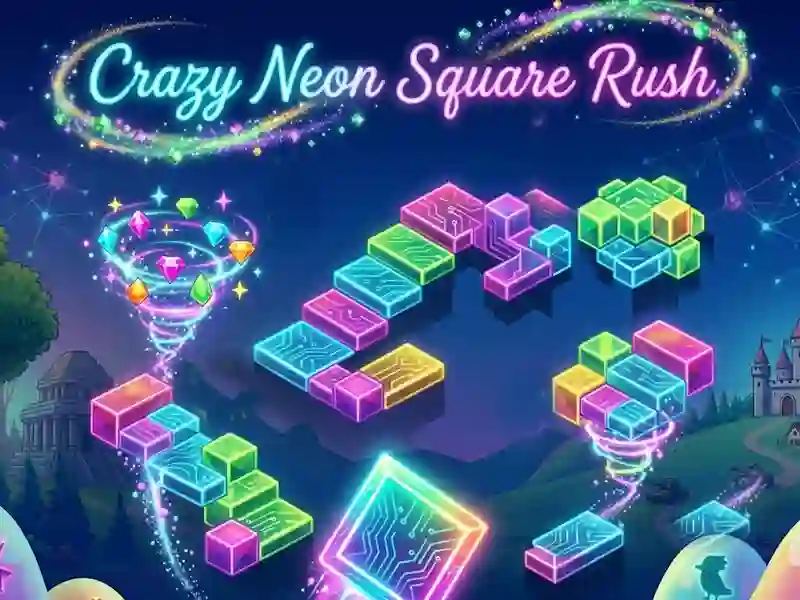 Gra Szalony najazd na Neon Square w Internecie