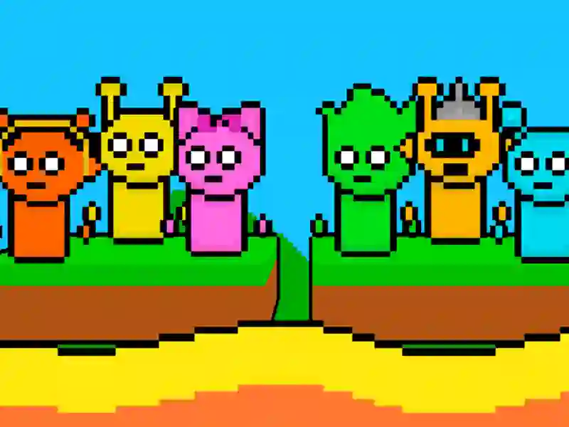 Gra Sprunks: Escape From Lava dla 2 graczy w Internecie Gra Sprunks: Escape From Lava dla 2 graczy w Internecie