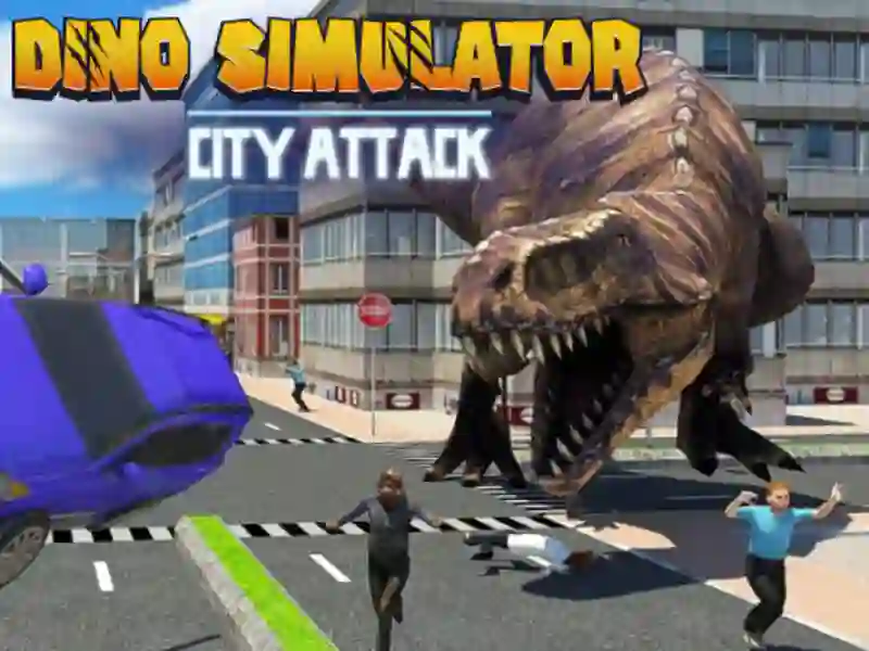 Gra Symulator dinozaura: atak miasta w Internecie