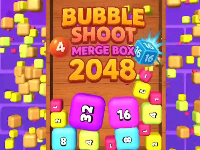 Gra Bubble Shooter Figur of Boxes 2048 w Internecie