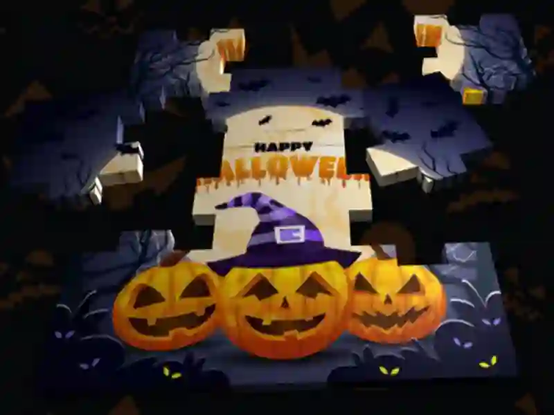 Gra Puzzle 3D na Halloween w Internecie