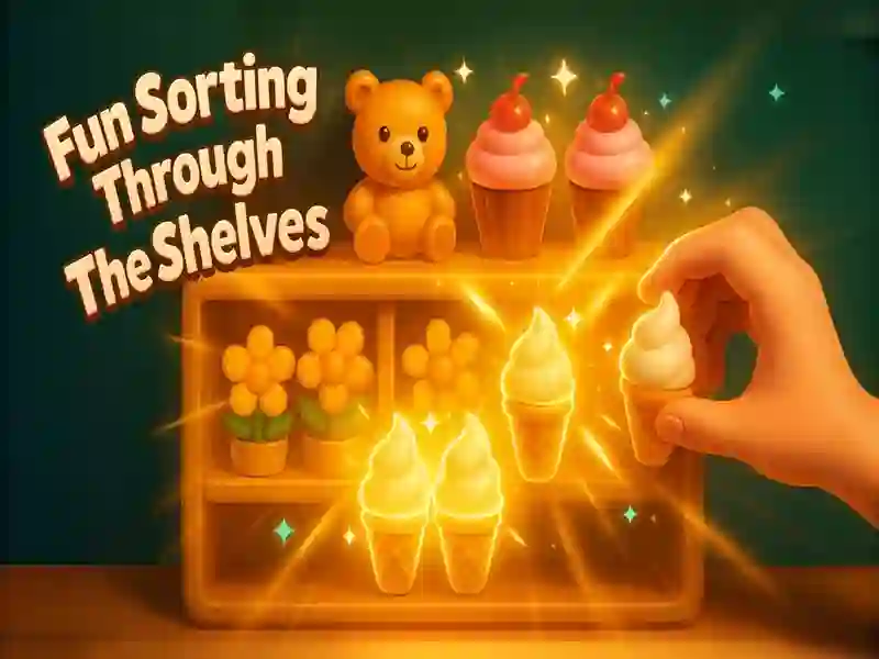 Gra Zabawne sortowanie według półek w Internecie Gra Zabawne sortowanie według półek w Internecie