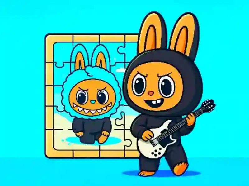 Gra Puzzle z wyzwaniem Labubu w Internecie