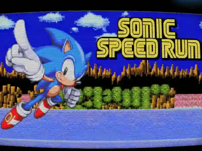 Gra Sonic Speed Run w Internecie