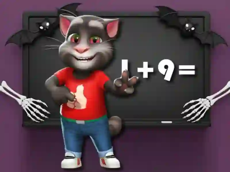 Gra Halloweenowe wyzwanie matematyczne Toma w Internecie Gra Halloweenowe wyzwanie matematyczne Toma w Internecie