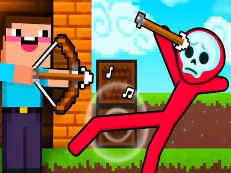 Gra Noob kontra Zombie: Łucznik kontra Stickmen w Internecie