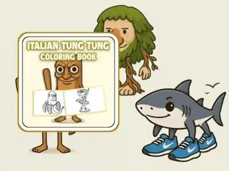 Gra Tung Tung Sahur: Kolorowanka w Internecie