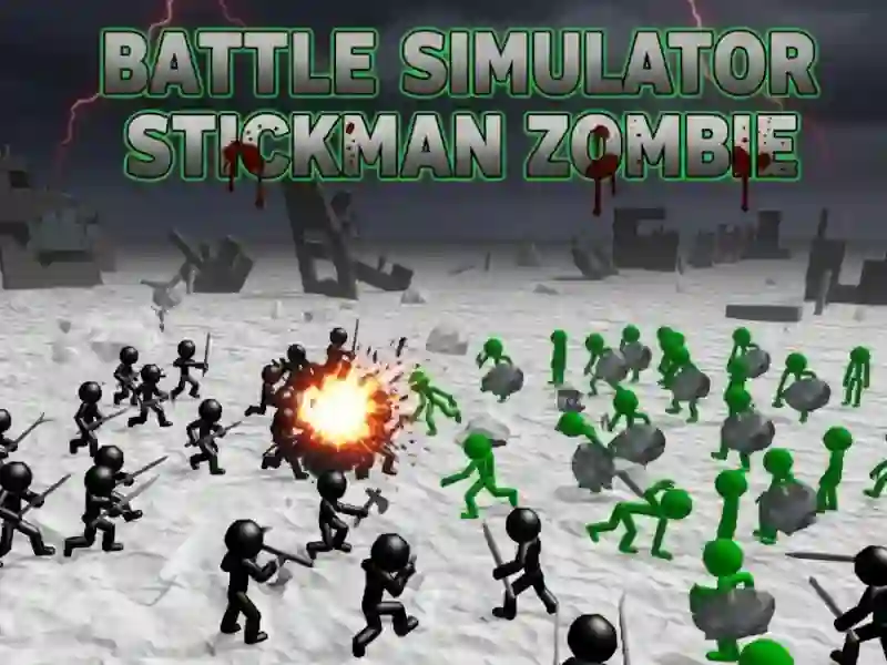 Gra Symulator bitwy zombie stickman w Internecie
