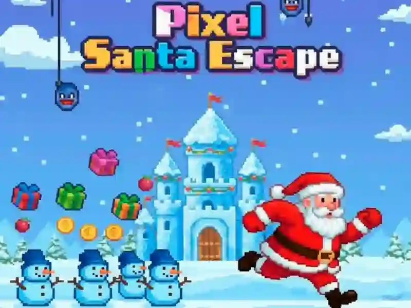 Gra Pixel Santa: Ucieczka w Internecie