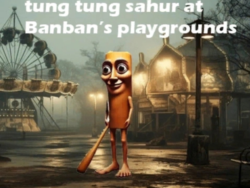 Gra Tung Tung Sahur na placu zabaw Banban w Internecie