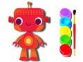 Gra Powrót do szkoły: Książka do kolorowania robotów w Internecie