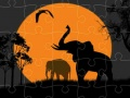 Gra Puzzle Silhouette Słonia w Internecie