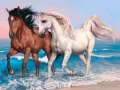 Gra Puzzle ze Zwierzętami: Konie w Internecie
