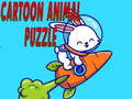 Gra Puzzle z kreskówkowymi zwierzętami w Internecie