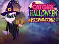 Gra Przygotowania do Halloween z Kotą Dziewczyną w Internecie