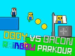 Gra Obby vs Bacon Tęczowy Parkour w Internecie