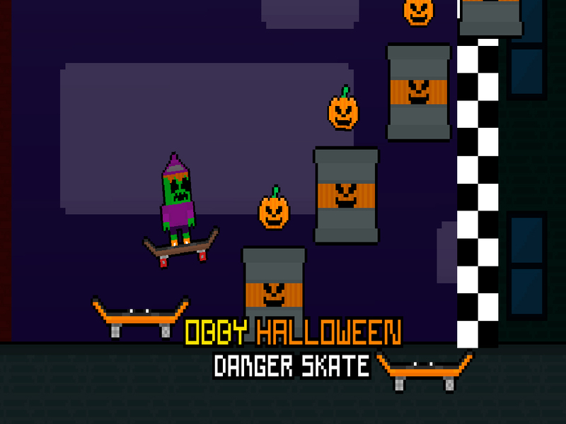 Gra OBBI Halloween: niebezpieczna łyżwa w Internecie