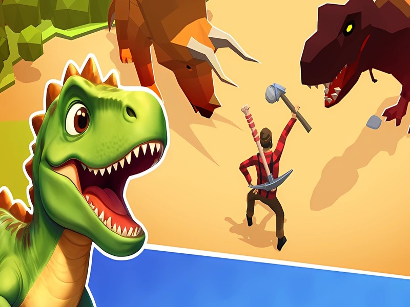 Gra Symulator przetrwania dinozaurów 3D w Internecie