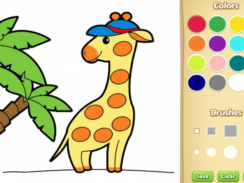 Gra Kolorowanka książka dla dzieci: Light Animal w Internecie