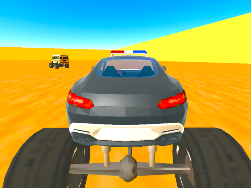 Gra Monsters Trucks: policja przeciwko bandytom w Internecie