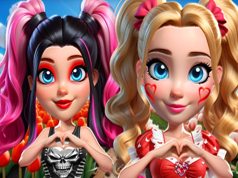 Gra Bright Hearts: Glamour przeciwko punkowi w Internecie